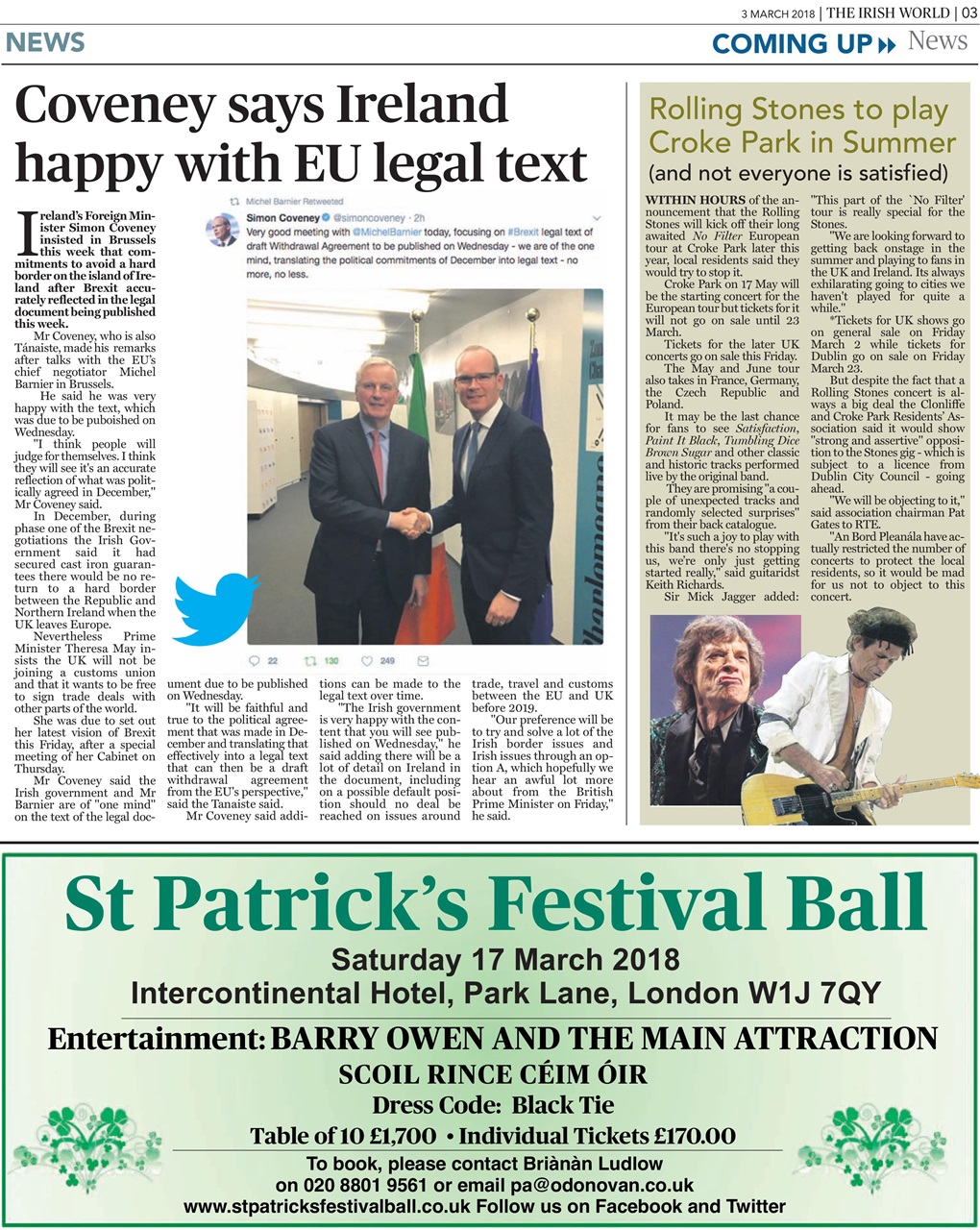 Irish World Preview Pages