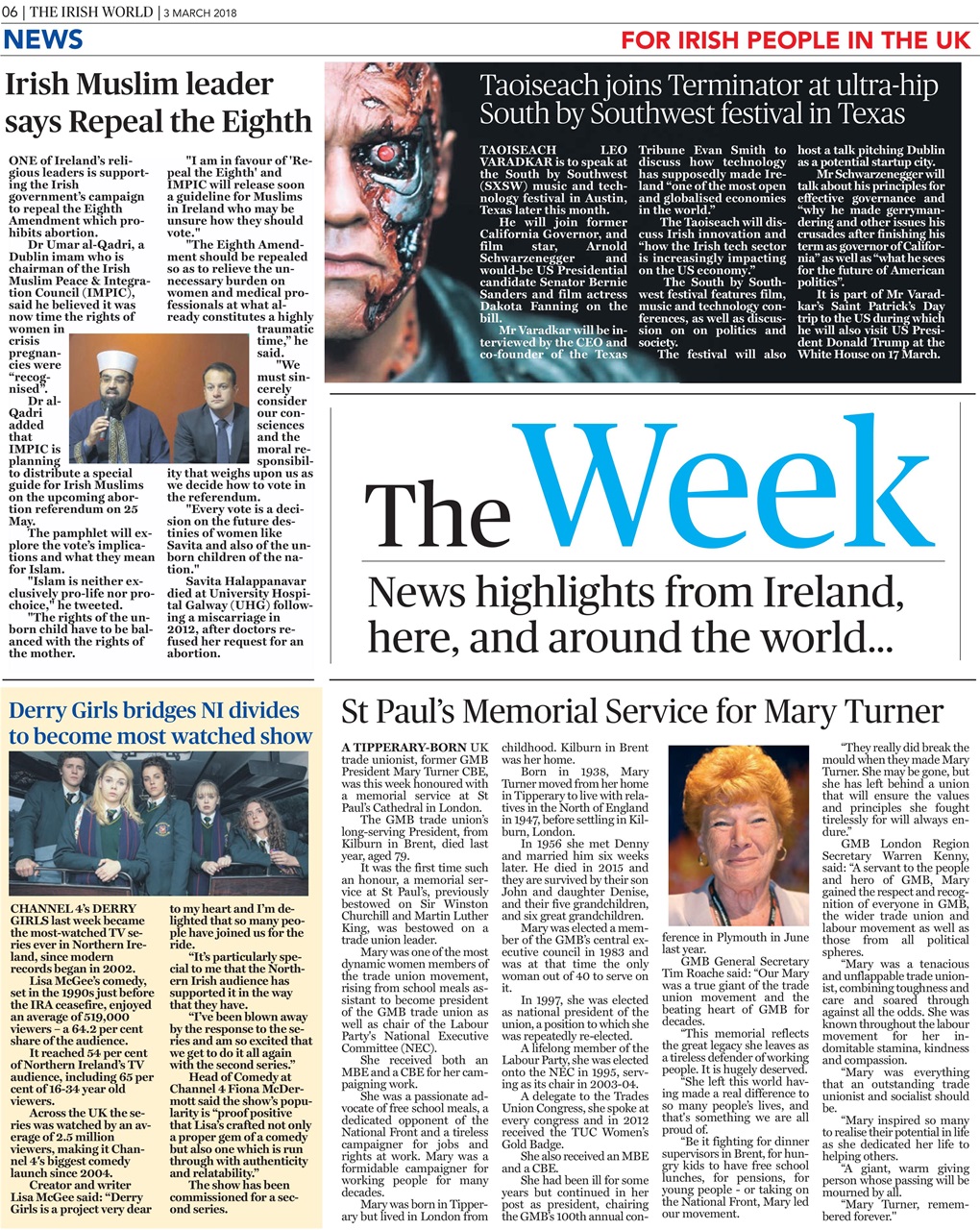 Irish World Preview Pages