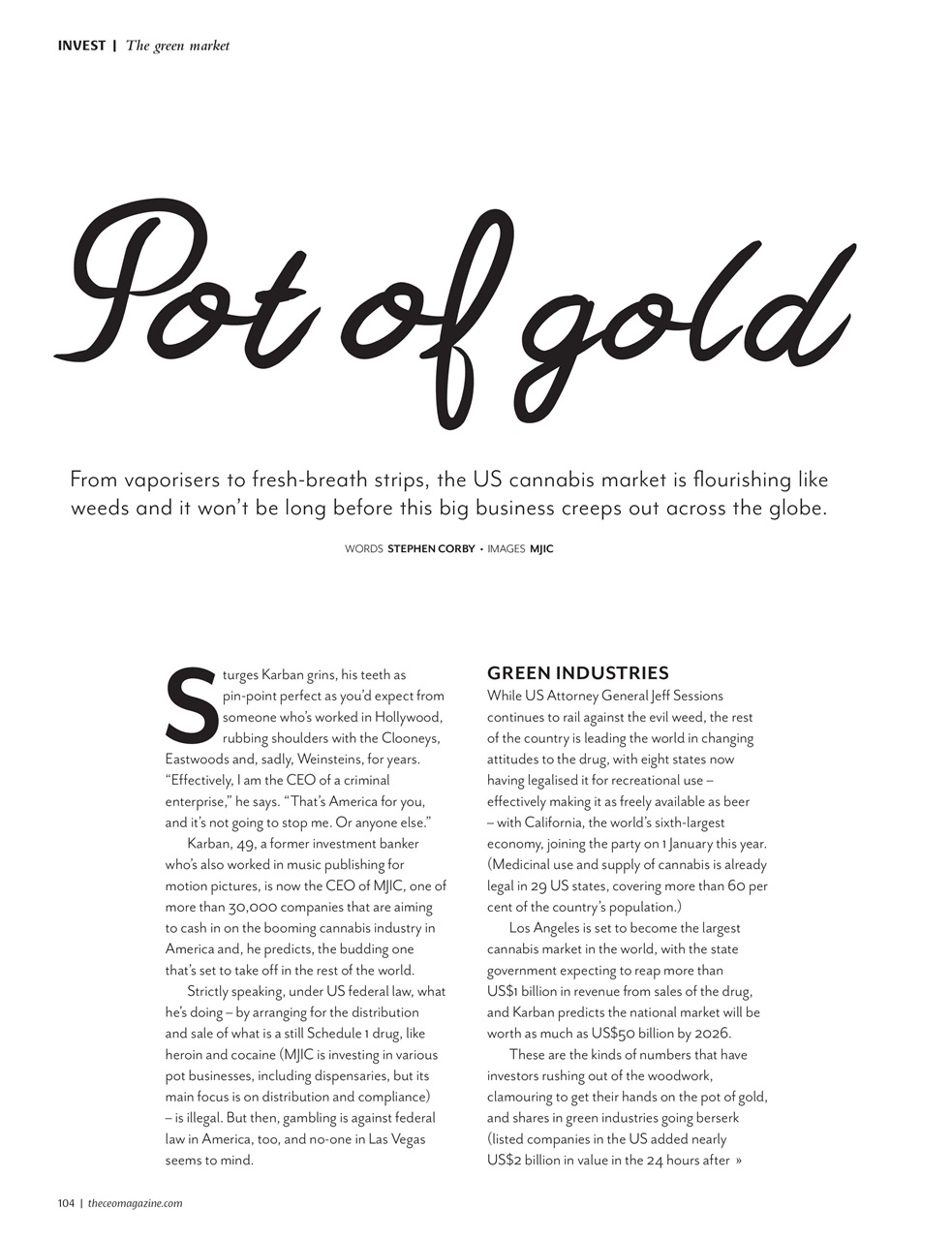 The CEO Magazine EMEA Preview Pages