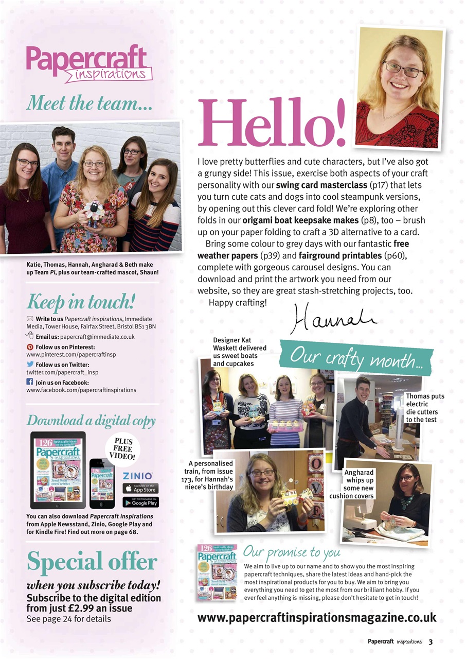 Papercraft Inspirations Preview Pages