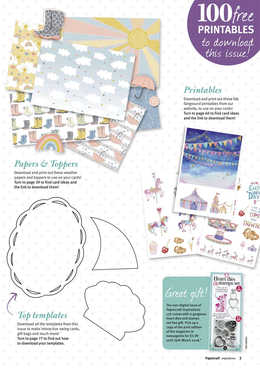 Papercraft Inspirations Preview Pages