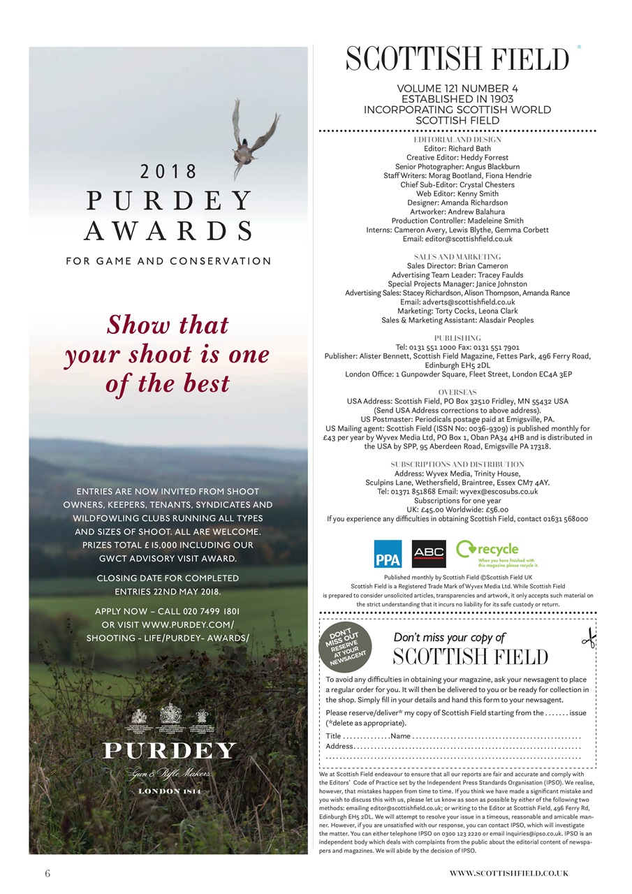 Scottish Field Preview Pages