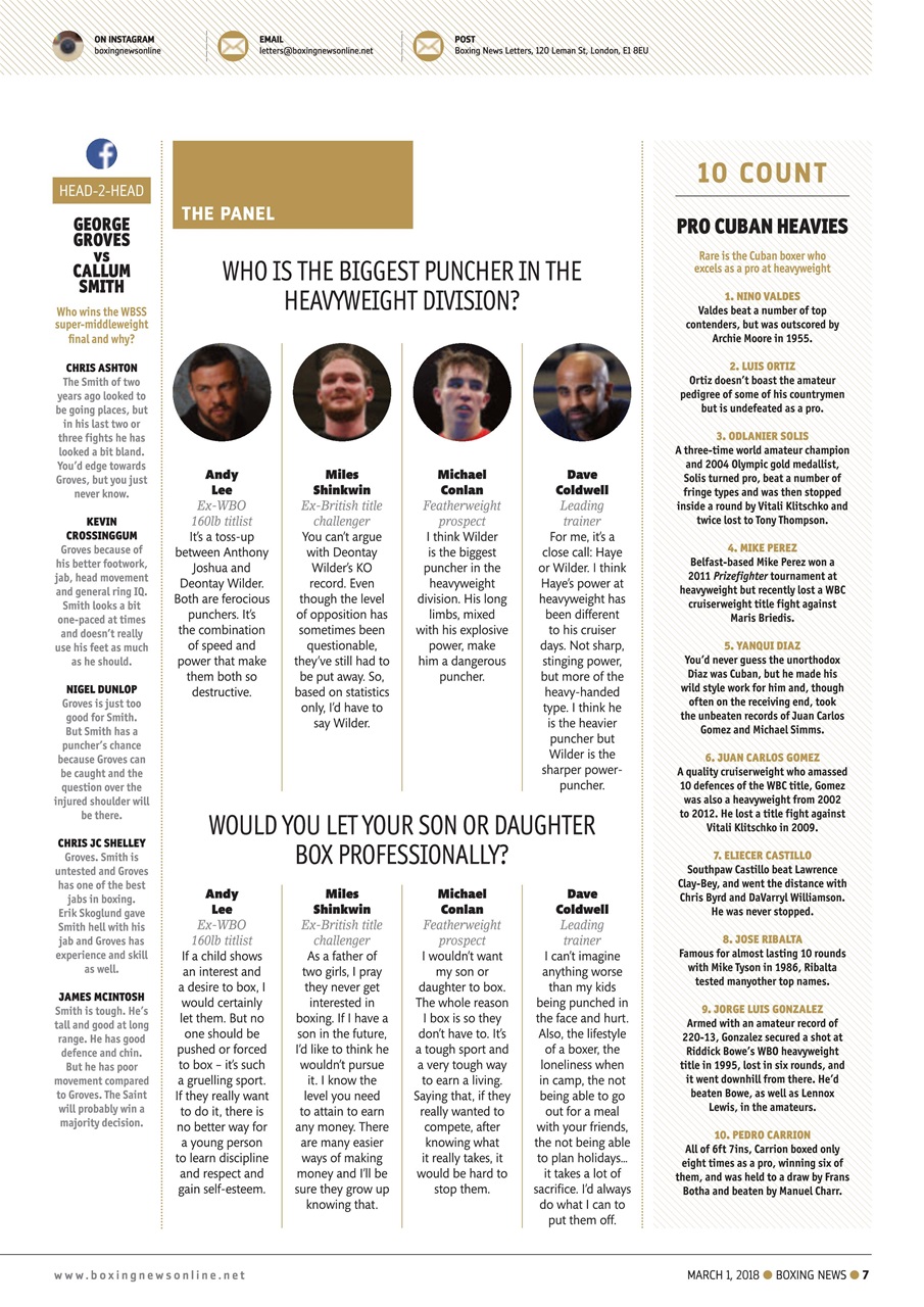 Boxing News Preview Pages