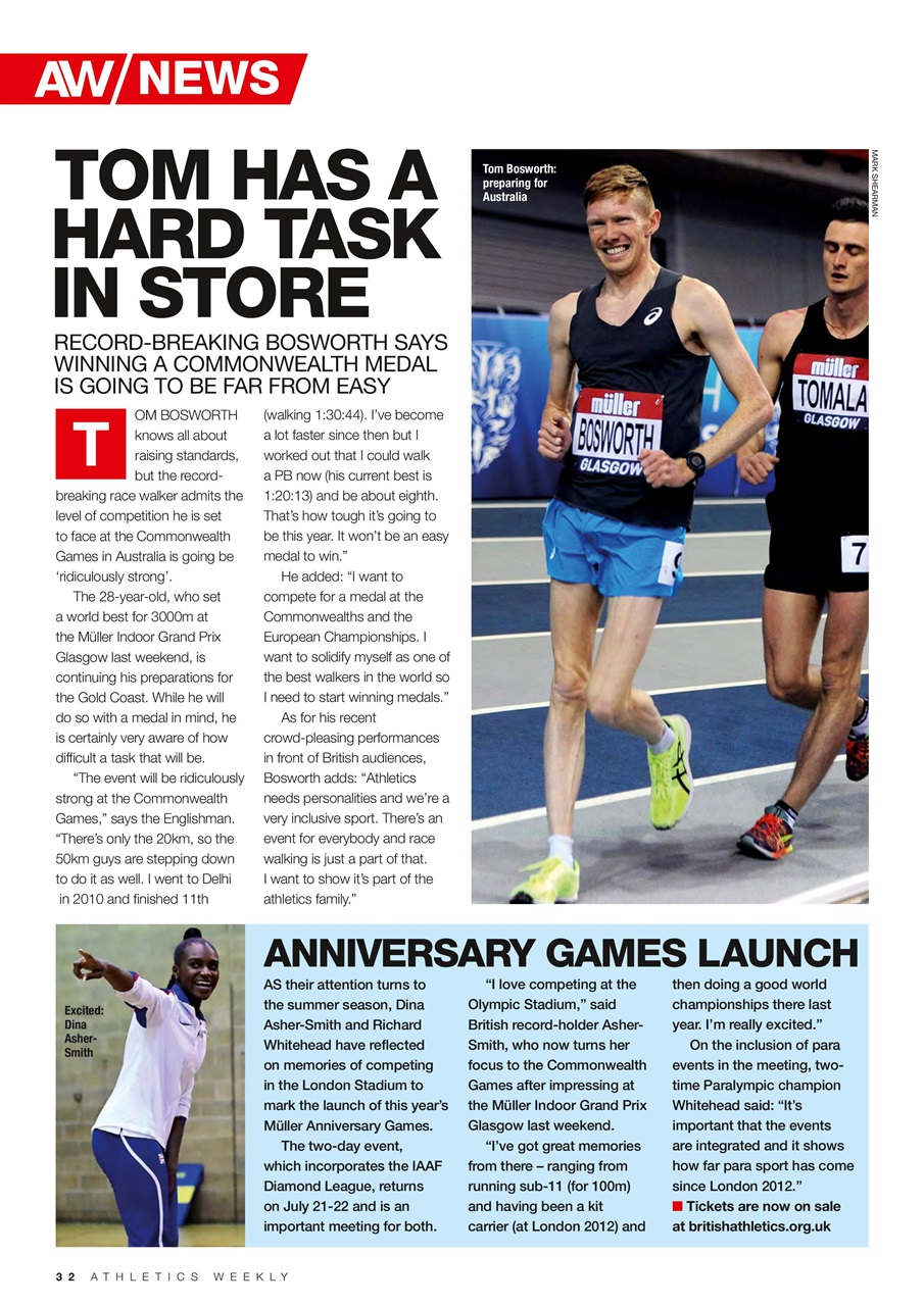 AW – Athletics Weekly Magazine Preview Pages