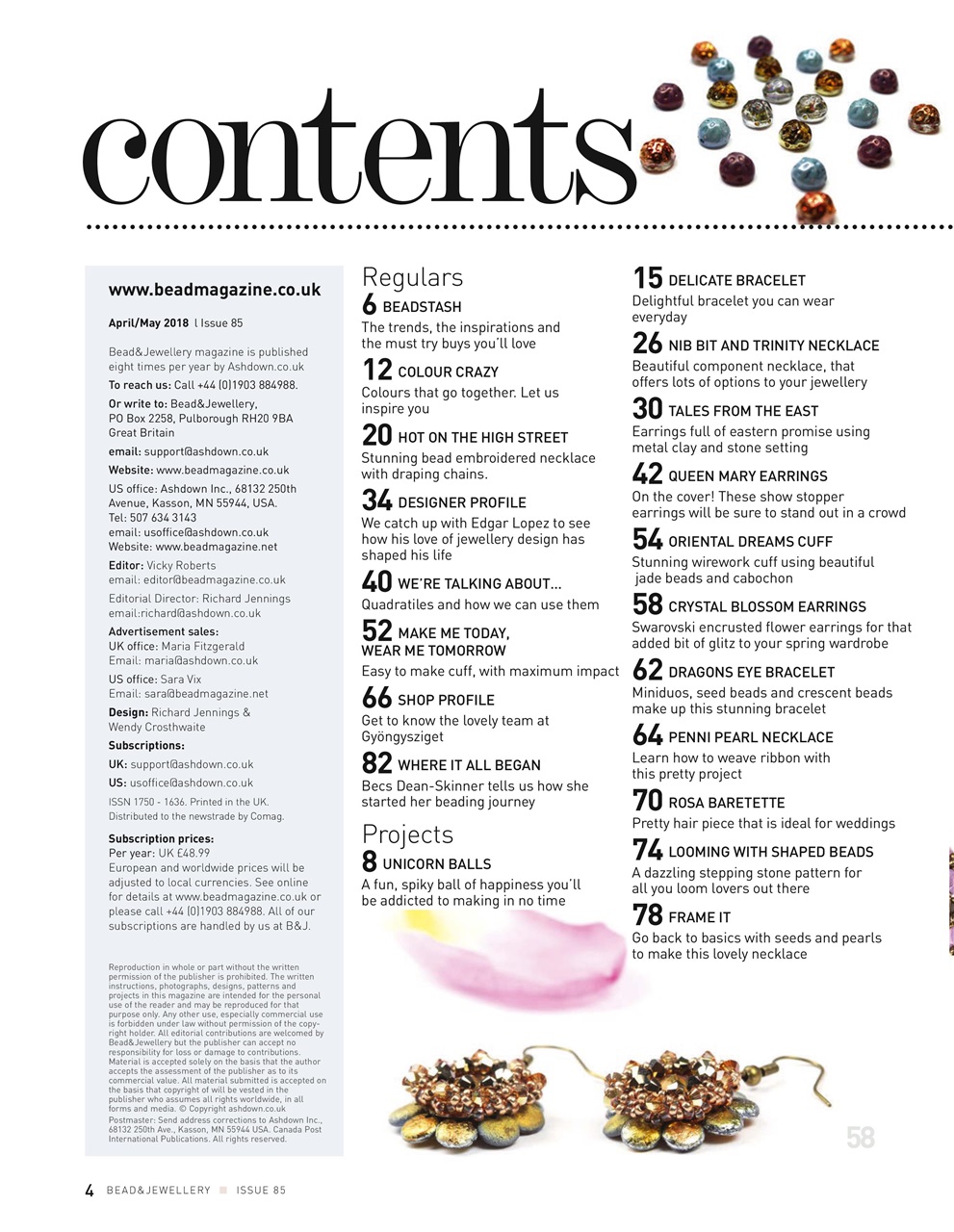 Bead & Jewellery Magazine Preview Pages