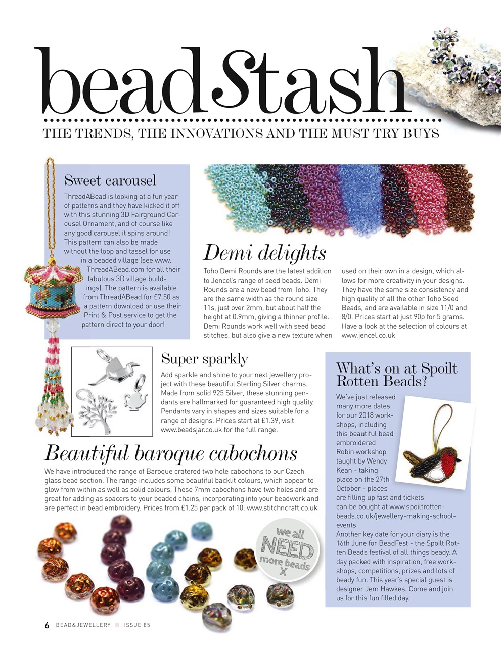 Bead & Jewellery Magazine Preview Pages