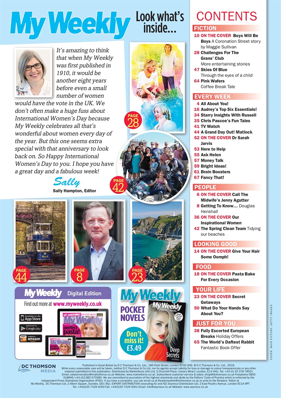 My Weekly Preview Pages