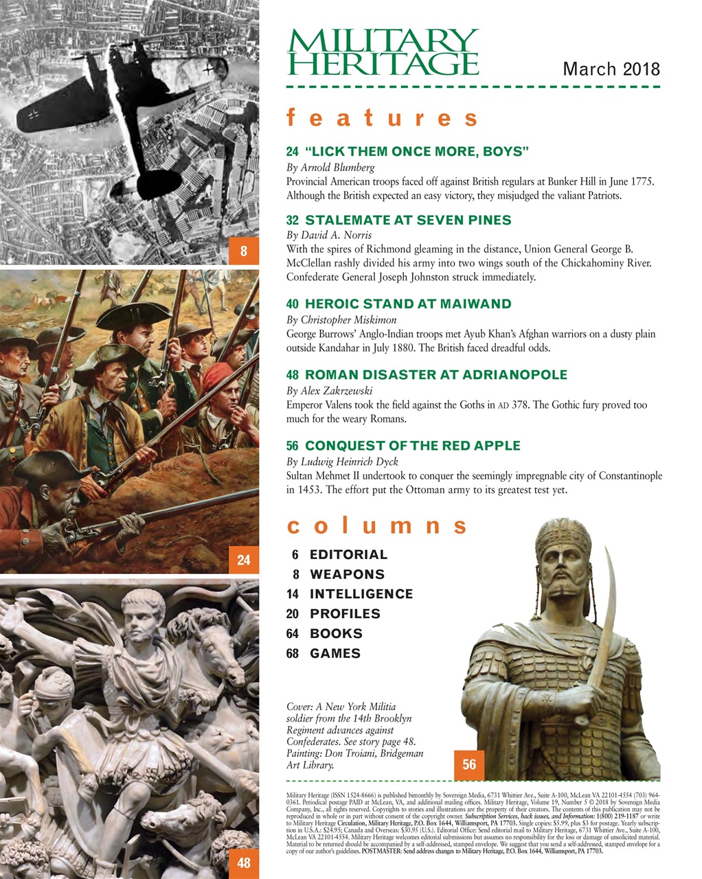 Military Heritage Preview Pages