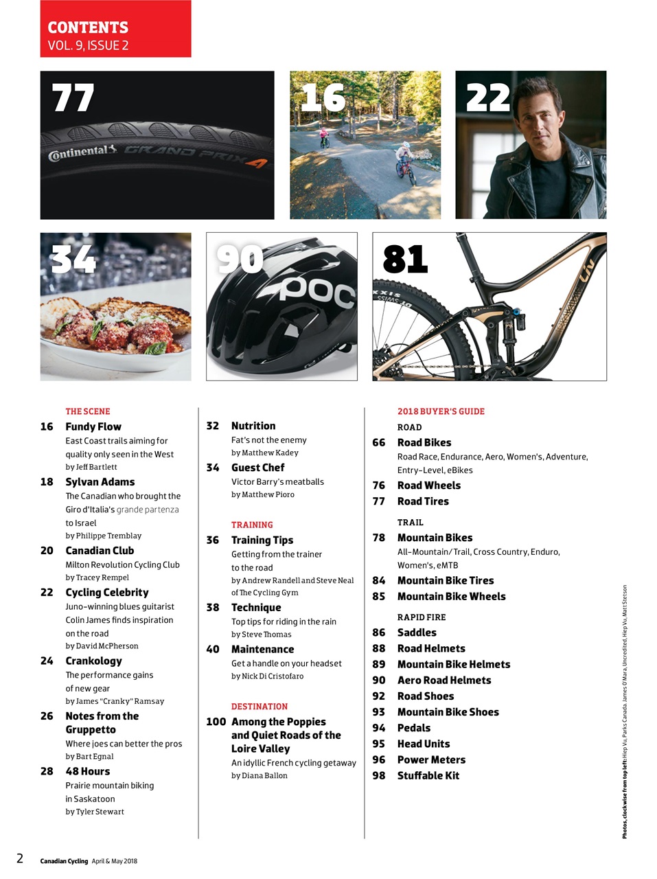 Canadian Cycling Magazine Preview Pages