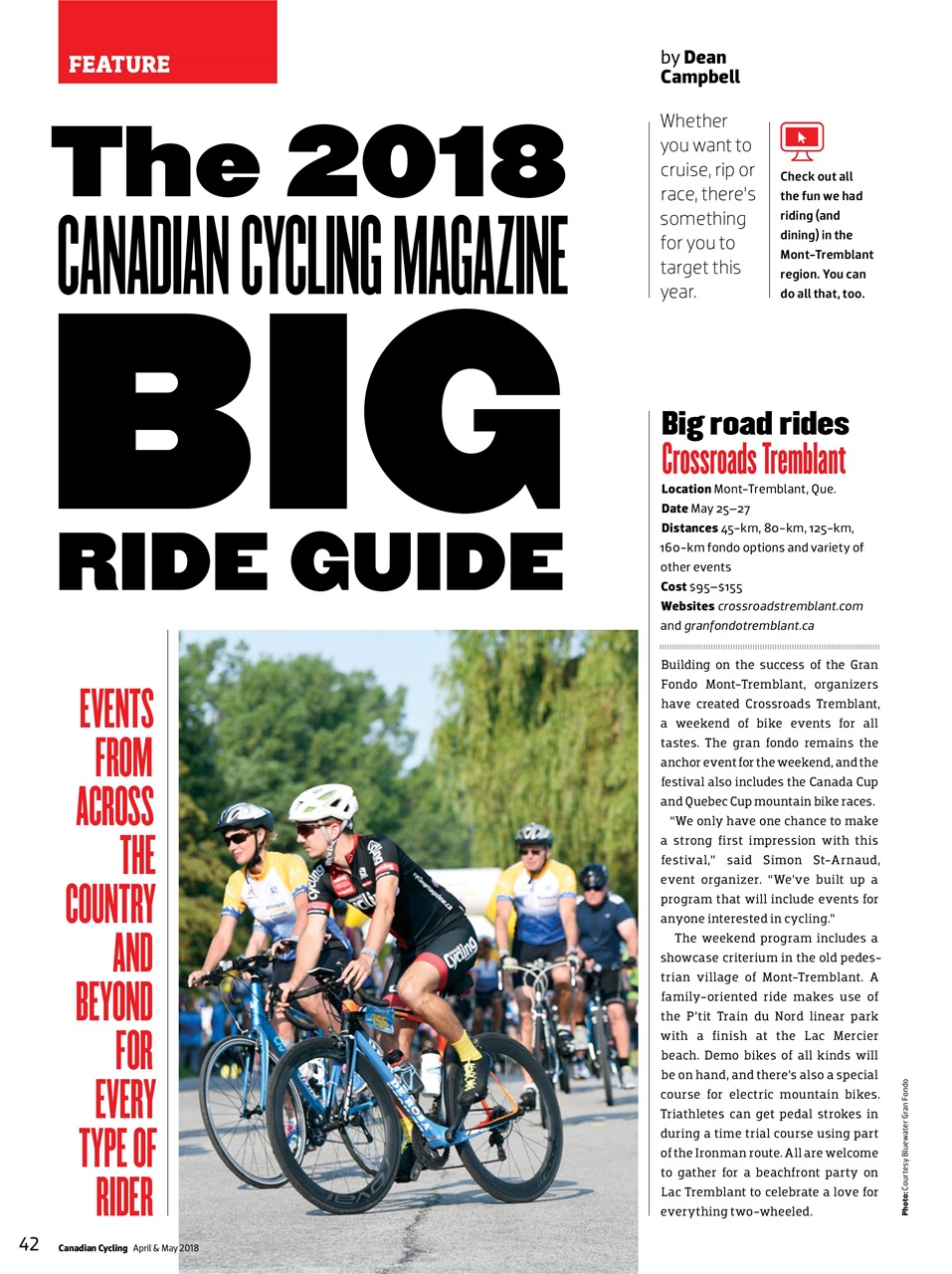 Canadian Cycling Magazine Preview Pages