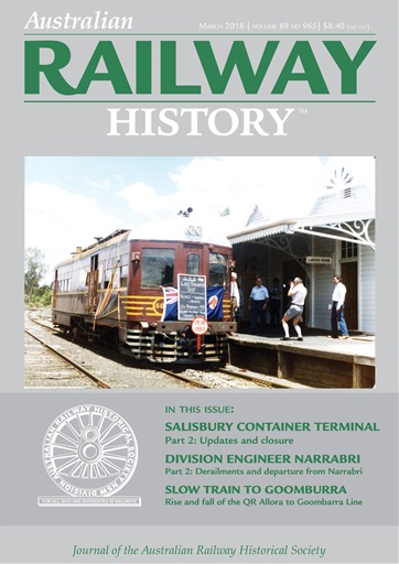 Australian Railway History issue 