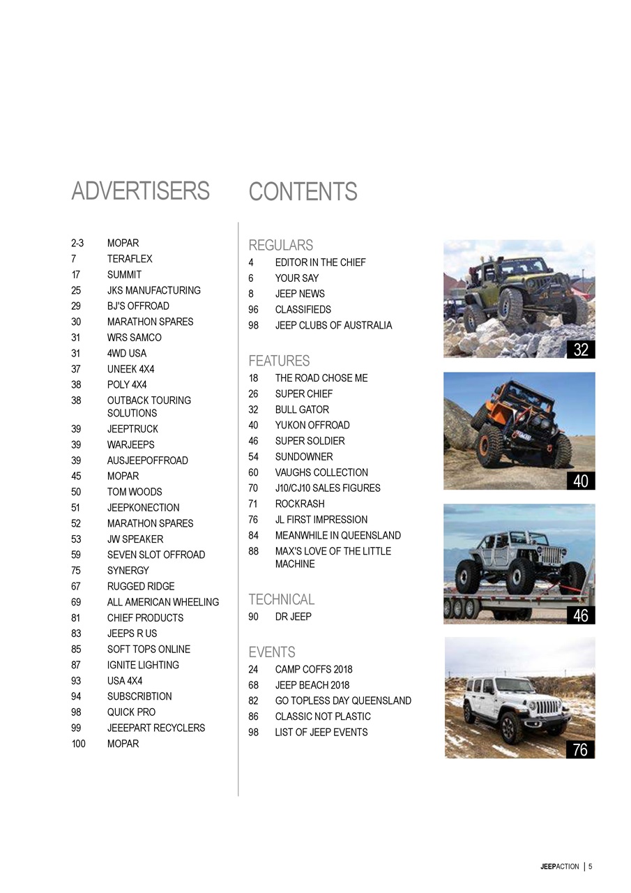 Jeep Action Preview Pages
