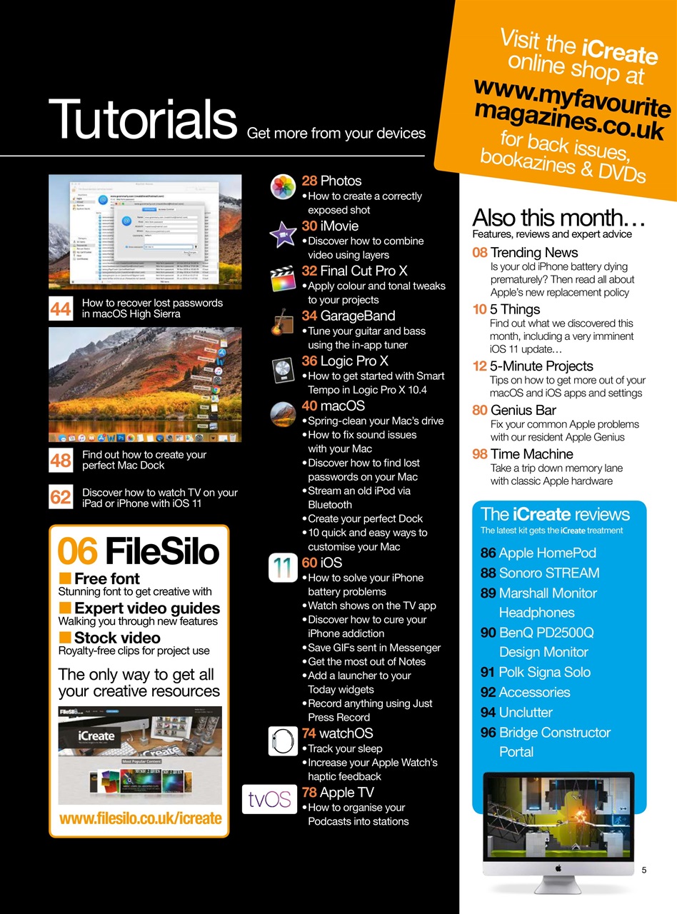 iCreate Preview Pages