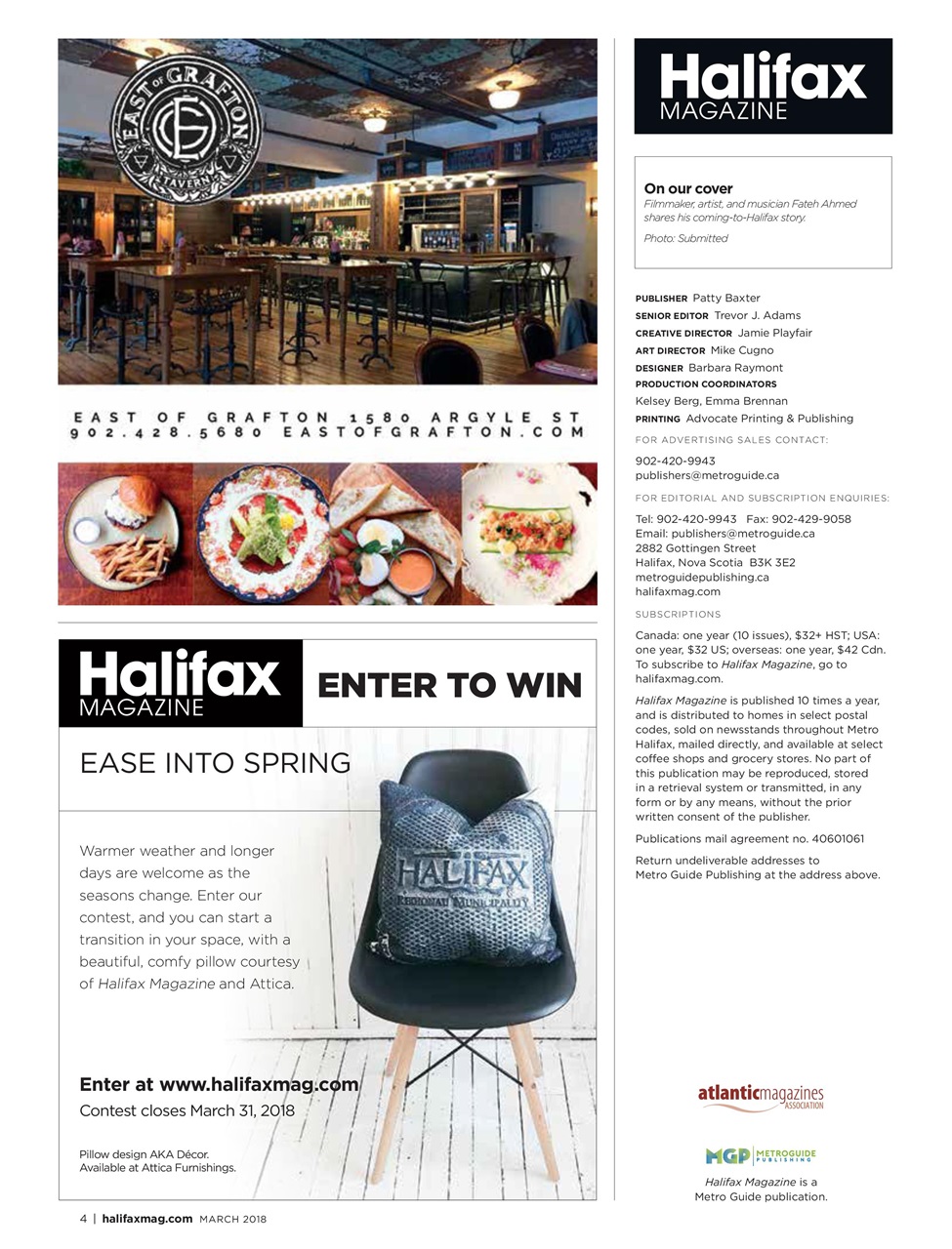 Halifax Magazine Preview Pages