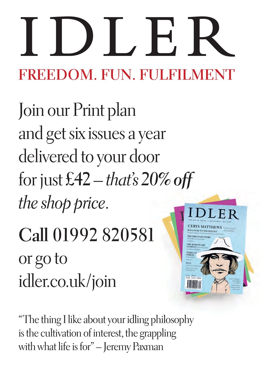 The Idler Magazine Preview Pages