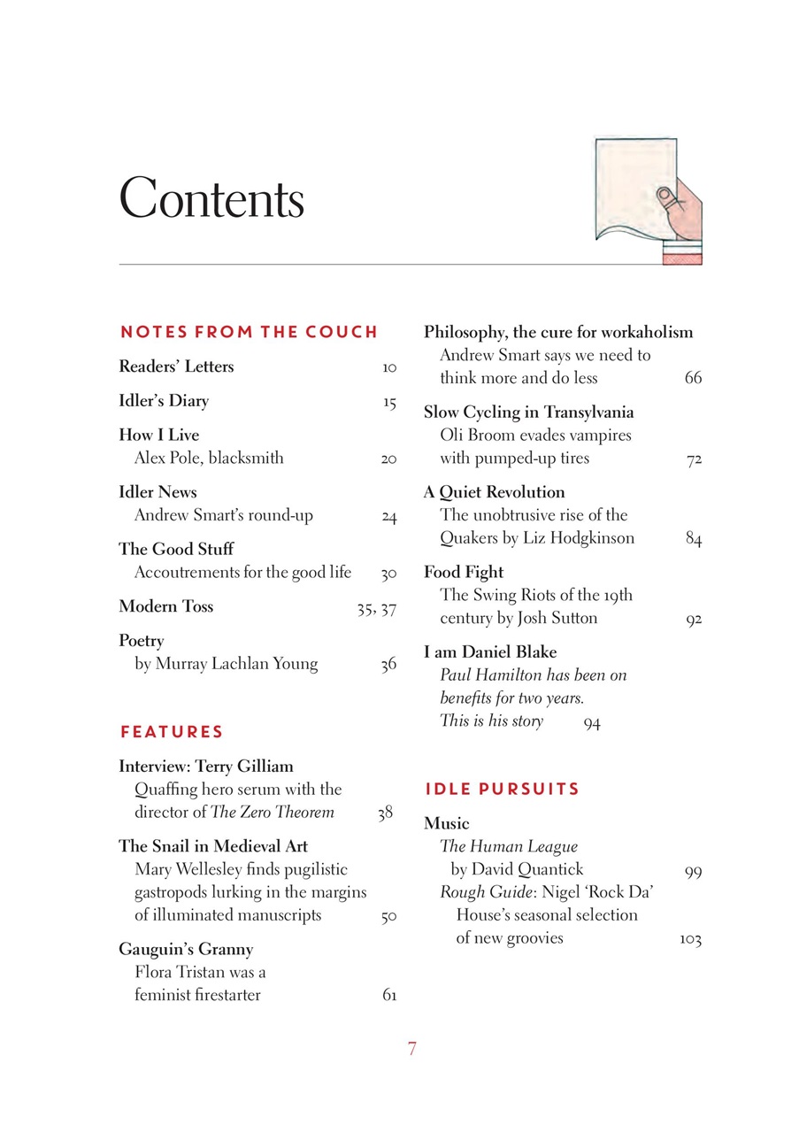 The Idler Magazine Preview Pages