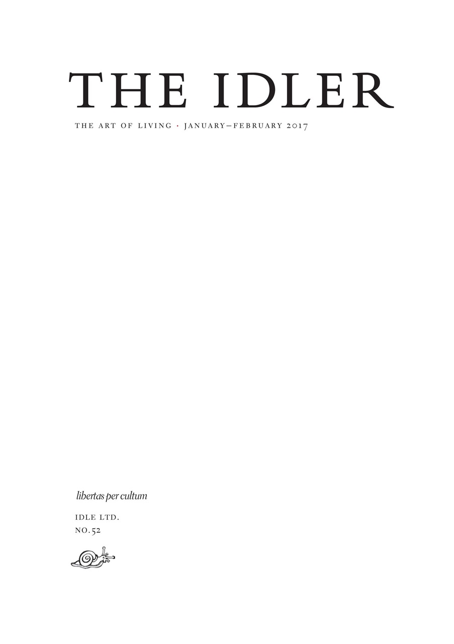 The Idler Magazine Preview Pages