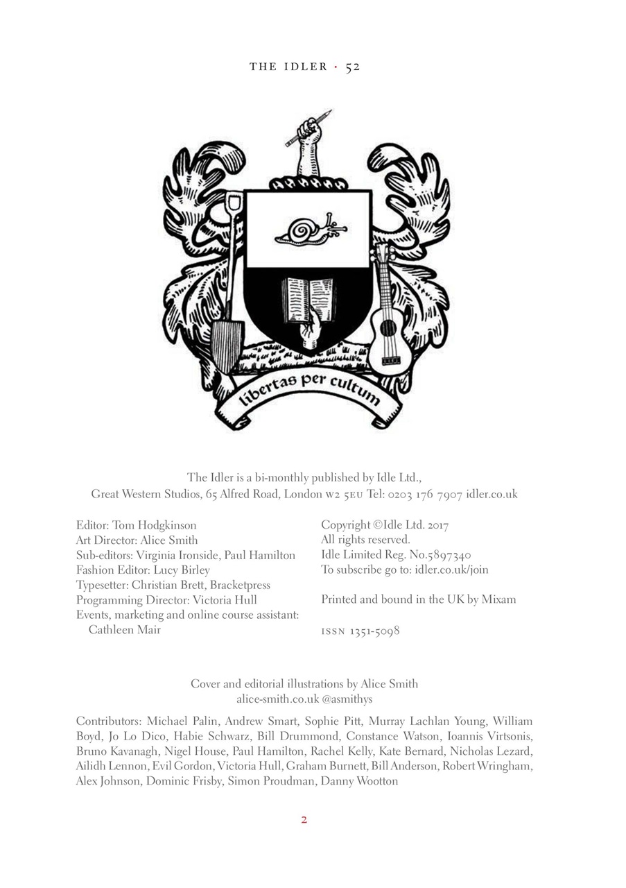 The Idler Magazine Preview Pages