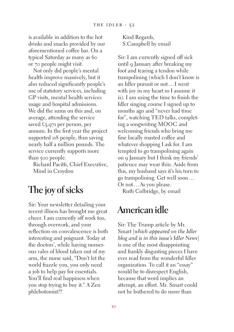 The Idler Magazine Preview Pages