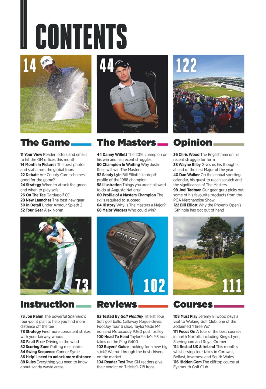 Golf Monthly Preview Pages