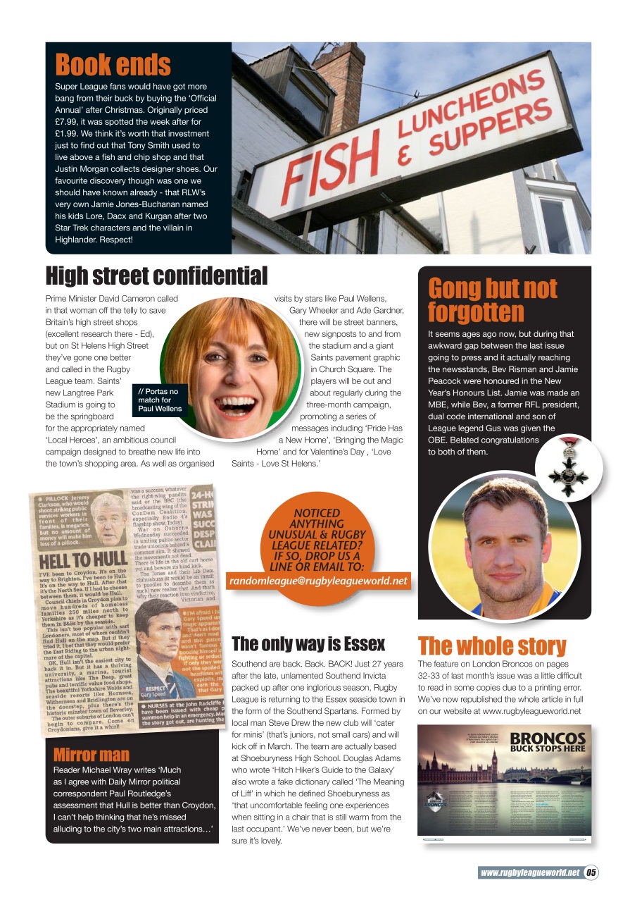 Rugby League World Preview Pages