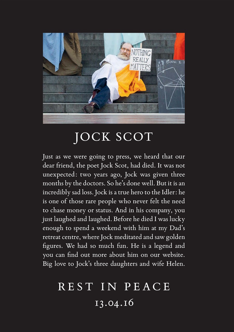 The Idler Magazine Preview Pages