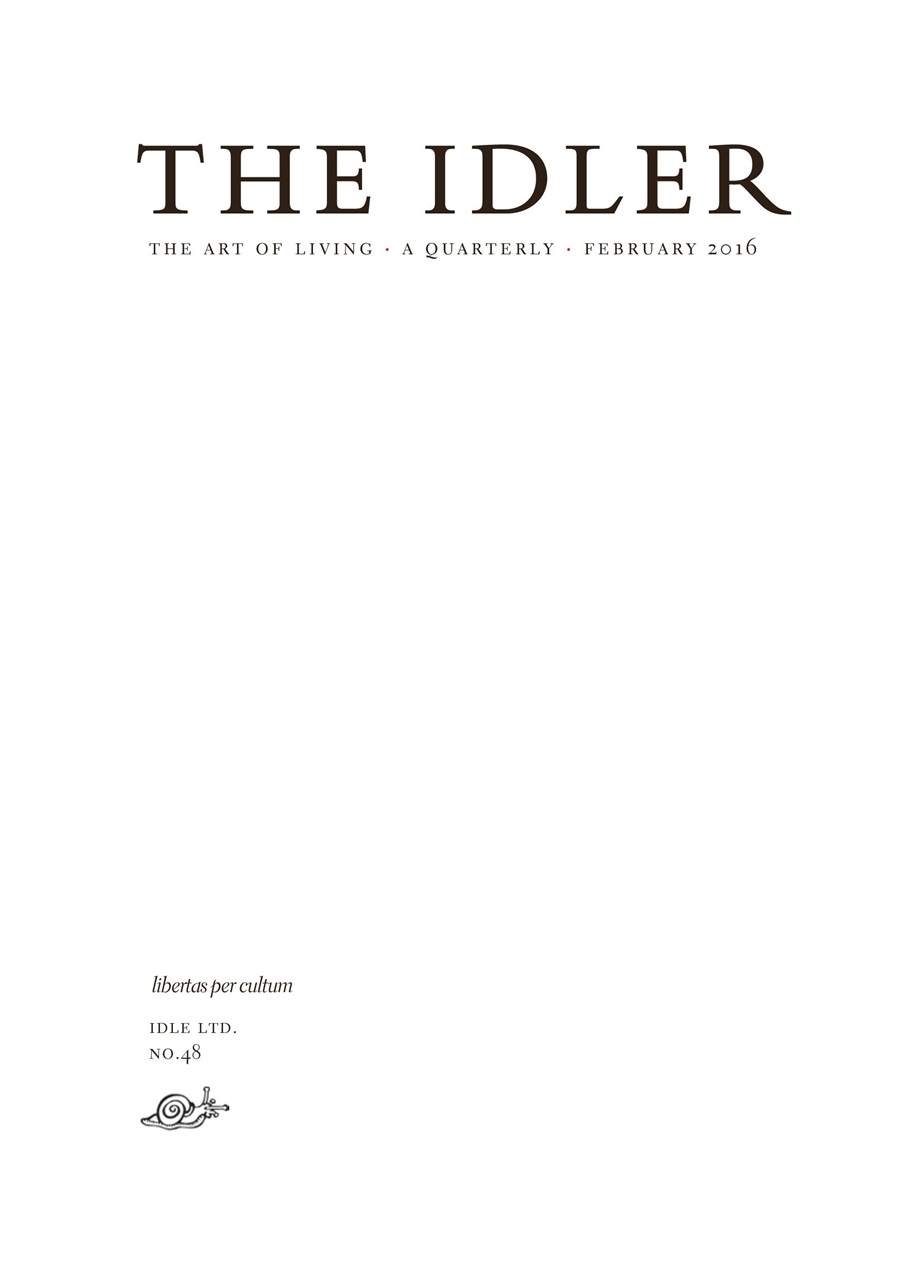 The Idler Magazine Preview Pages