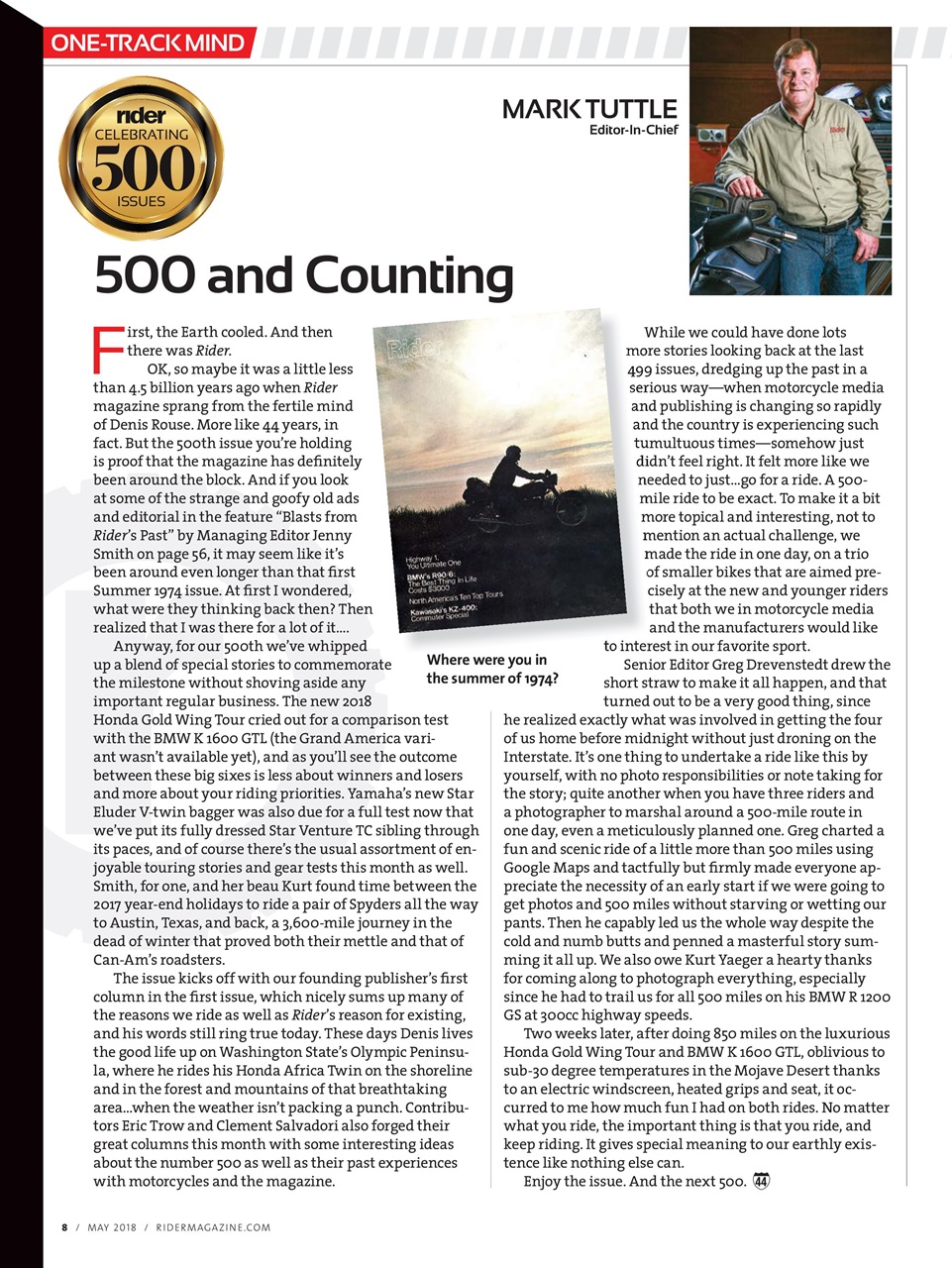 Rider Magazine Preview Pages