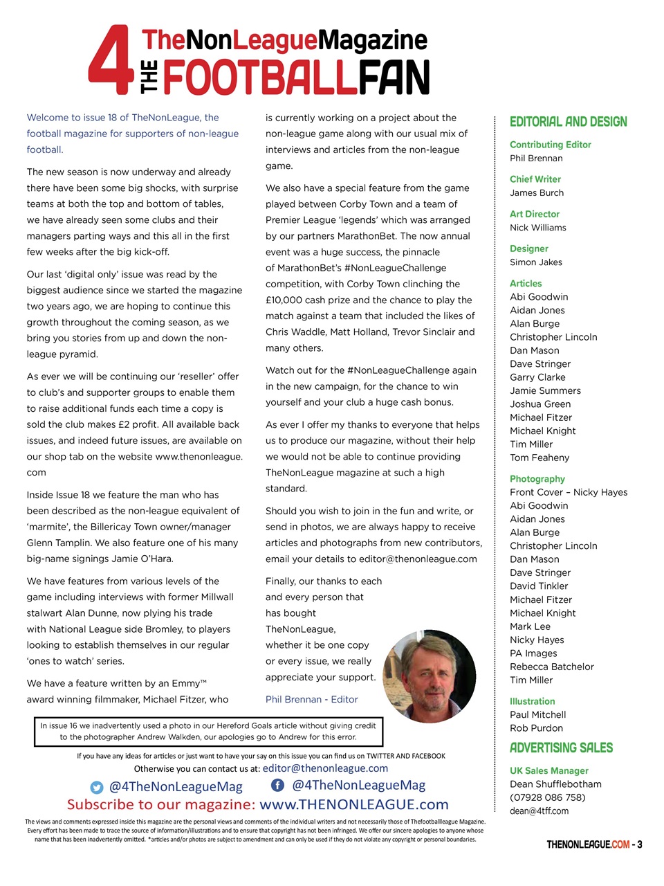 TheNonLeague Magazine Preview Pages