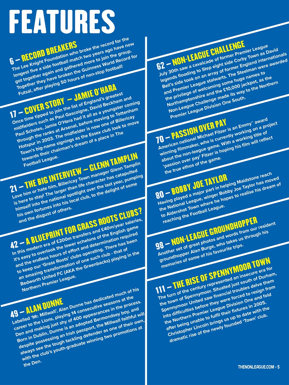TheNonLeague Magazine Preview Pages