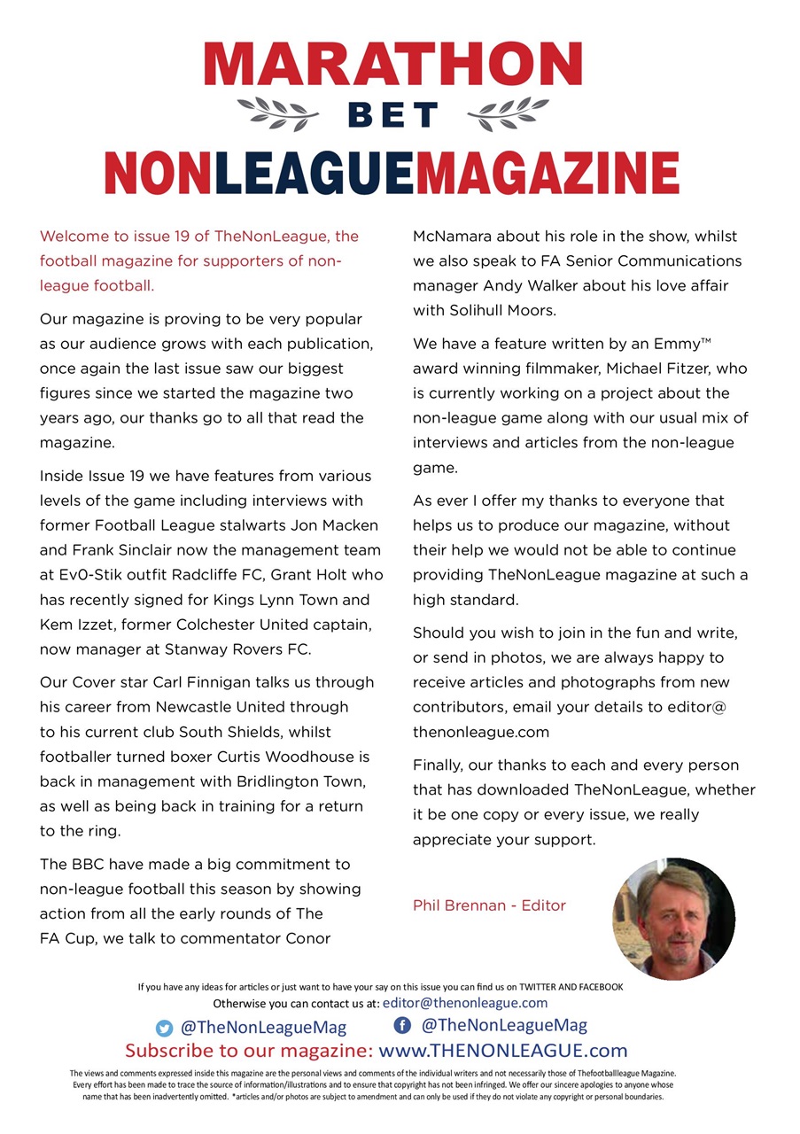 TheNonLeague Magazine Preview Pages