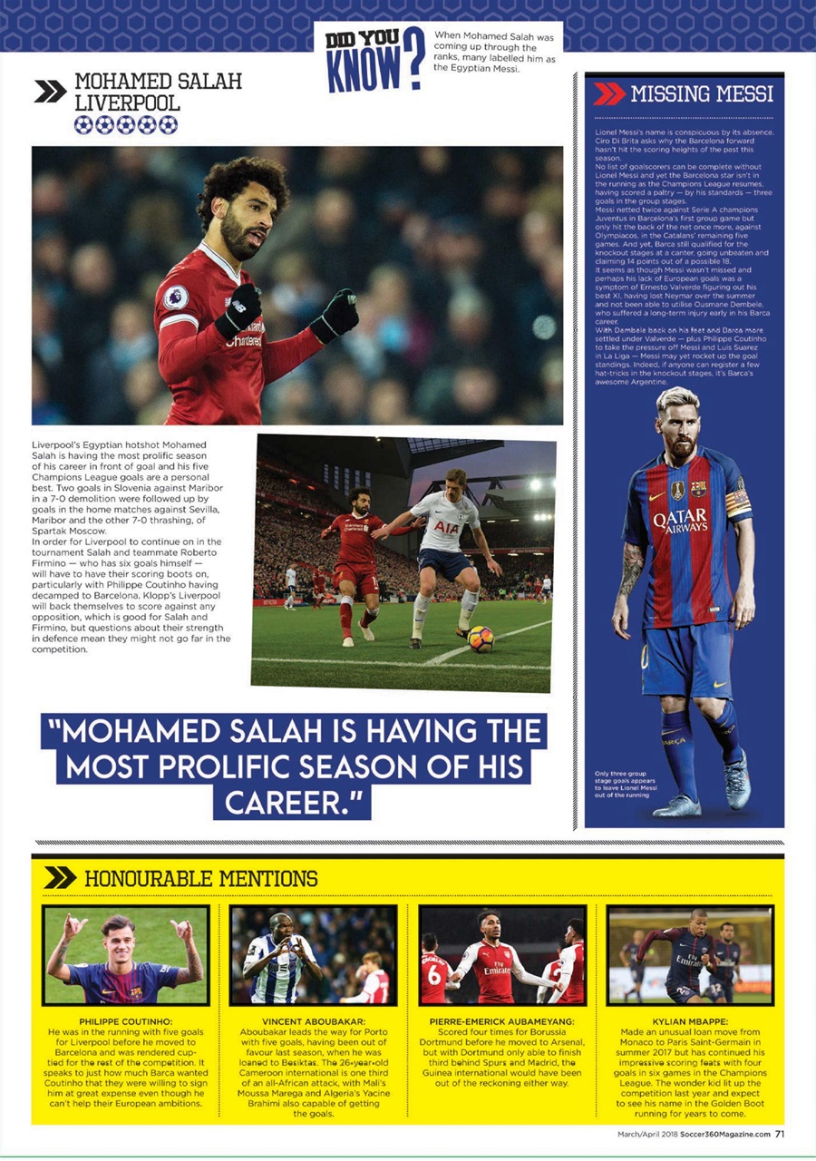 Soccer 360 Preview Pages