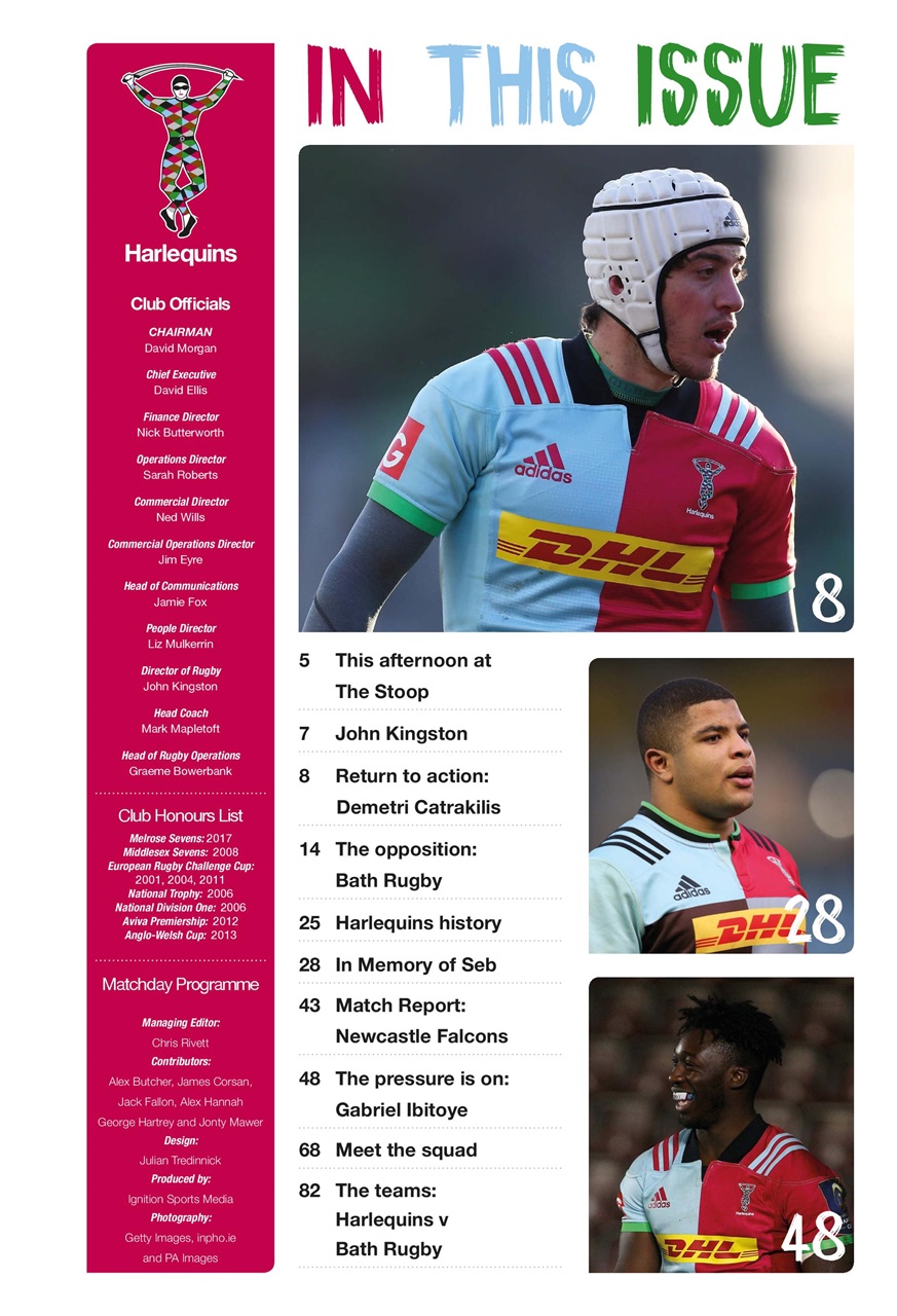 Harlequins Preview Pages