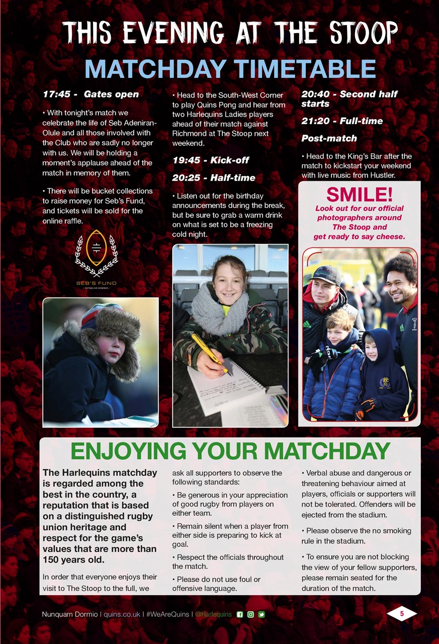 Harlequins Preview Pages