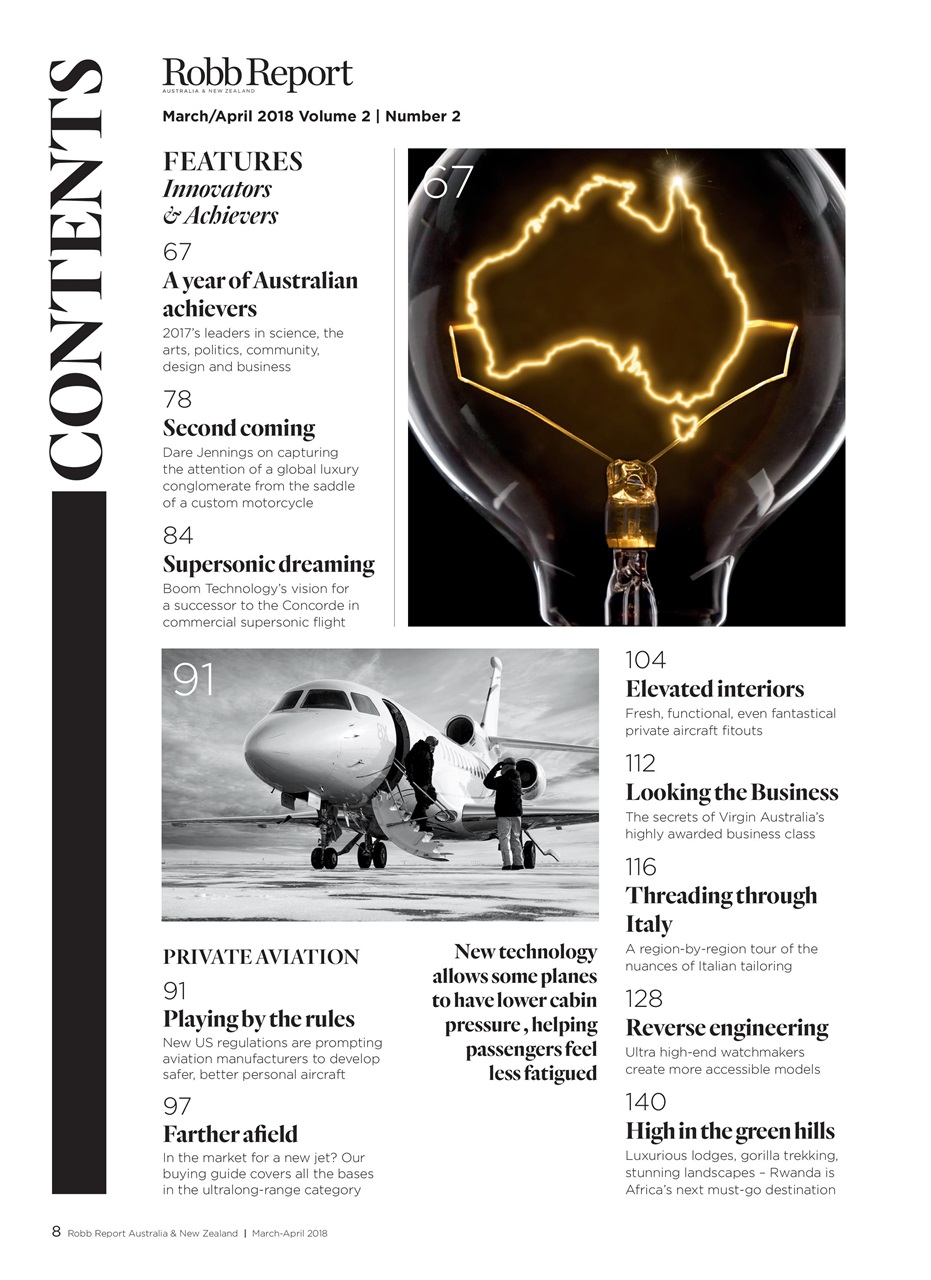 Robb Report Australia & New Zealand Preview Pages