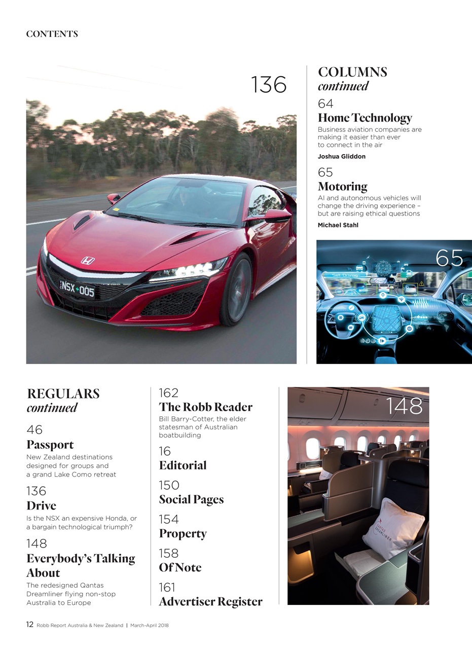 Robb Report Australia & New Zealand Preview Pages
