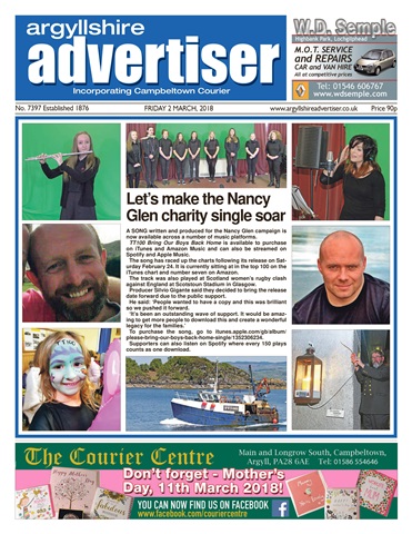 Argyllshire Advertiser issue 02/03/2018