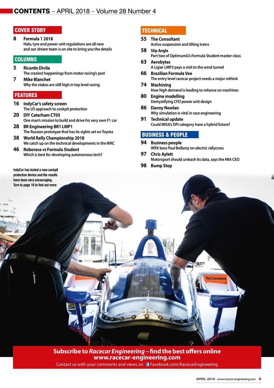 Racecar Engineering Preview Pages