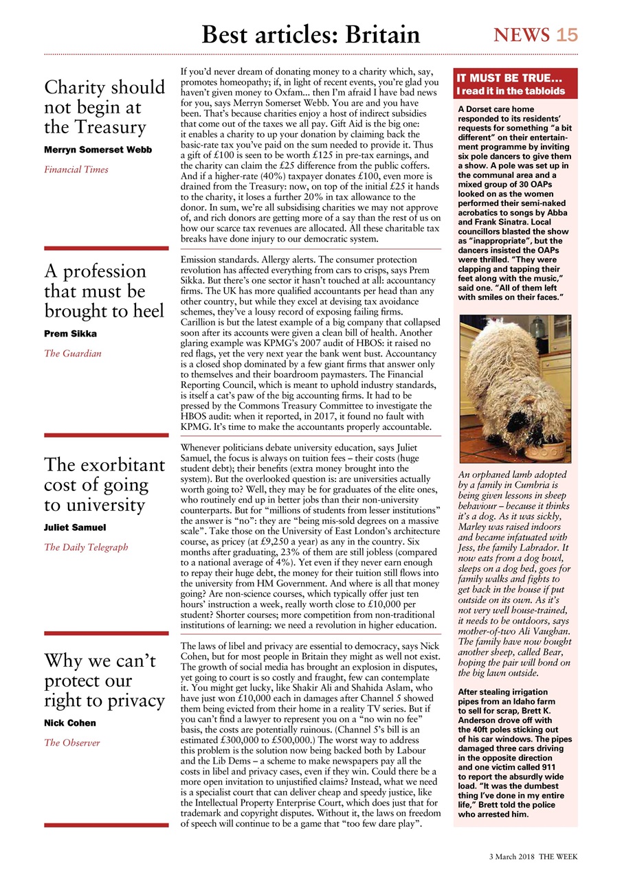 The Week Preview Pages