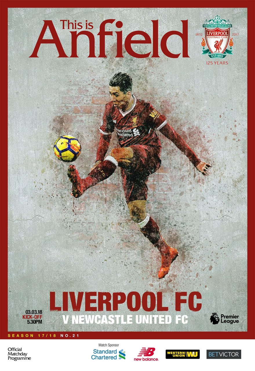 Liverpool FC Programmes Preview Pages