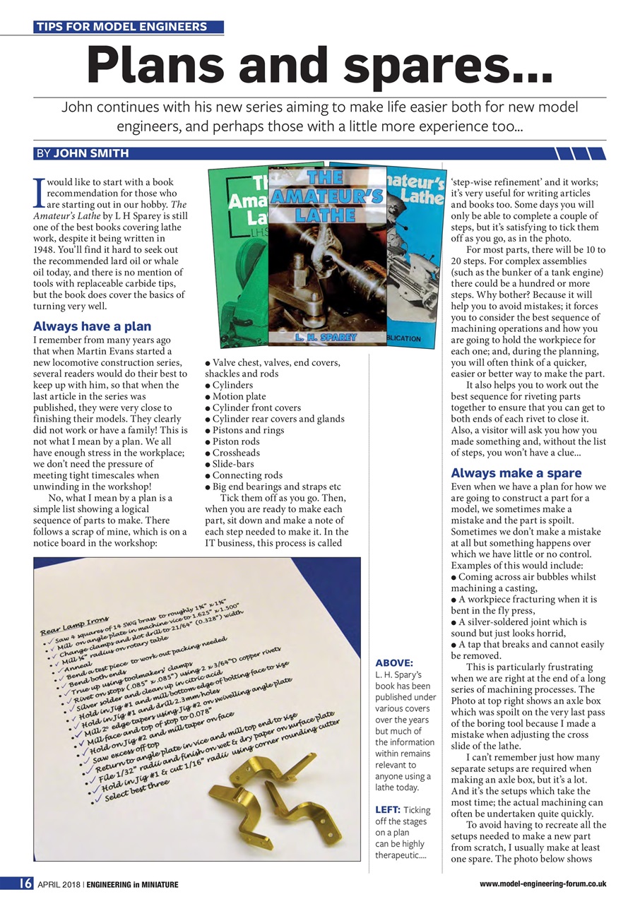 Engineering in Miniature Preview Pages