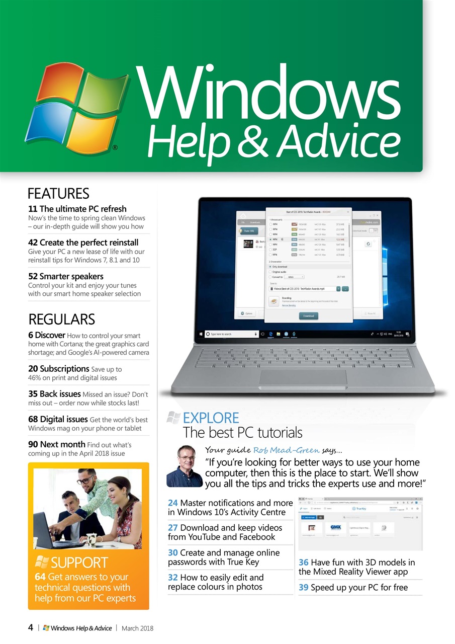 Windows Help & Advice Preview Pages