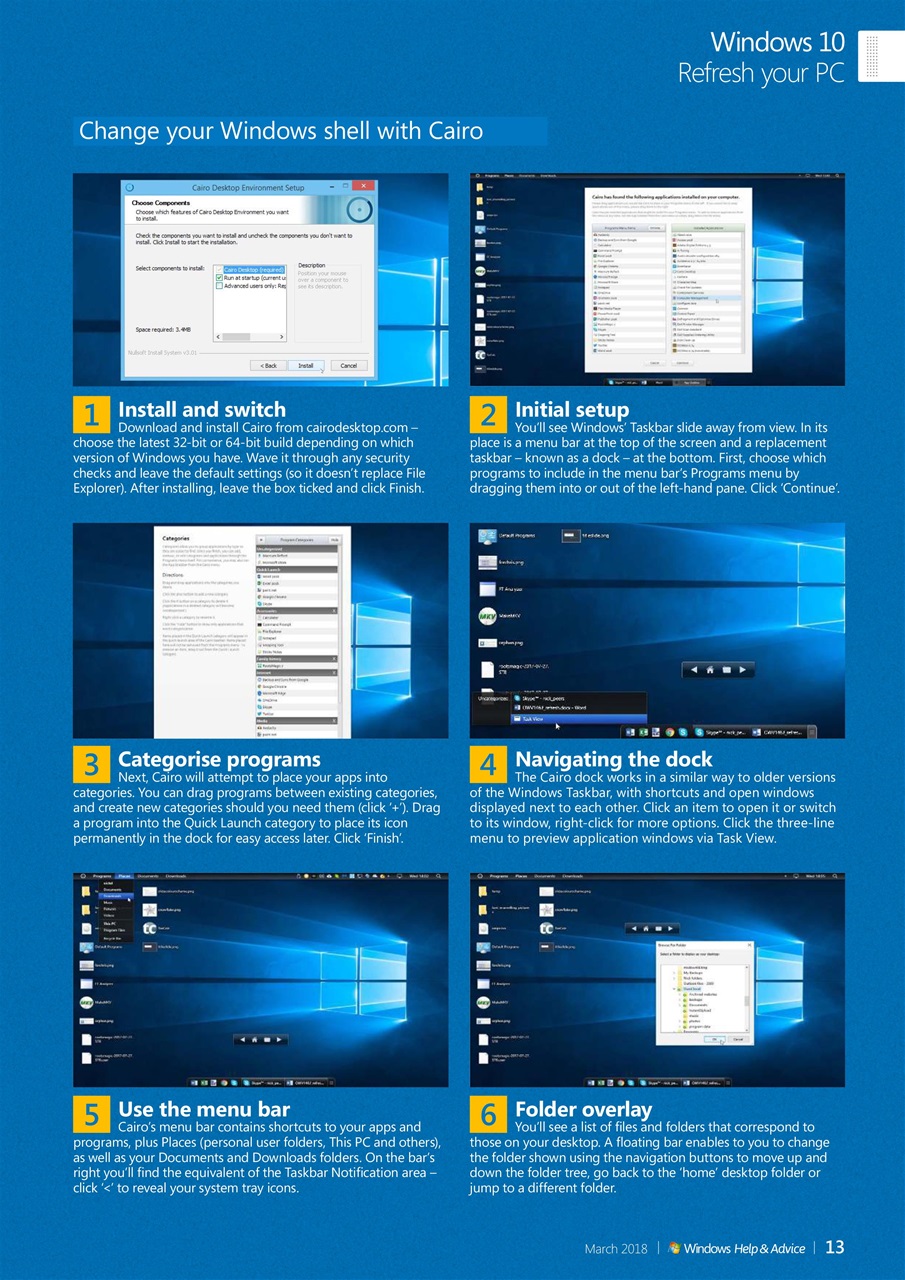 Windows Help & Advice Preview Pages