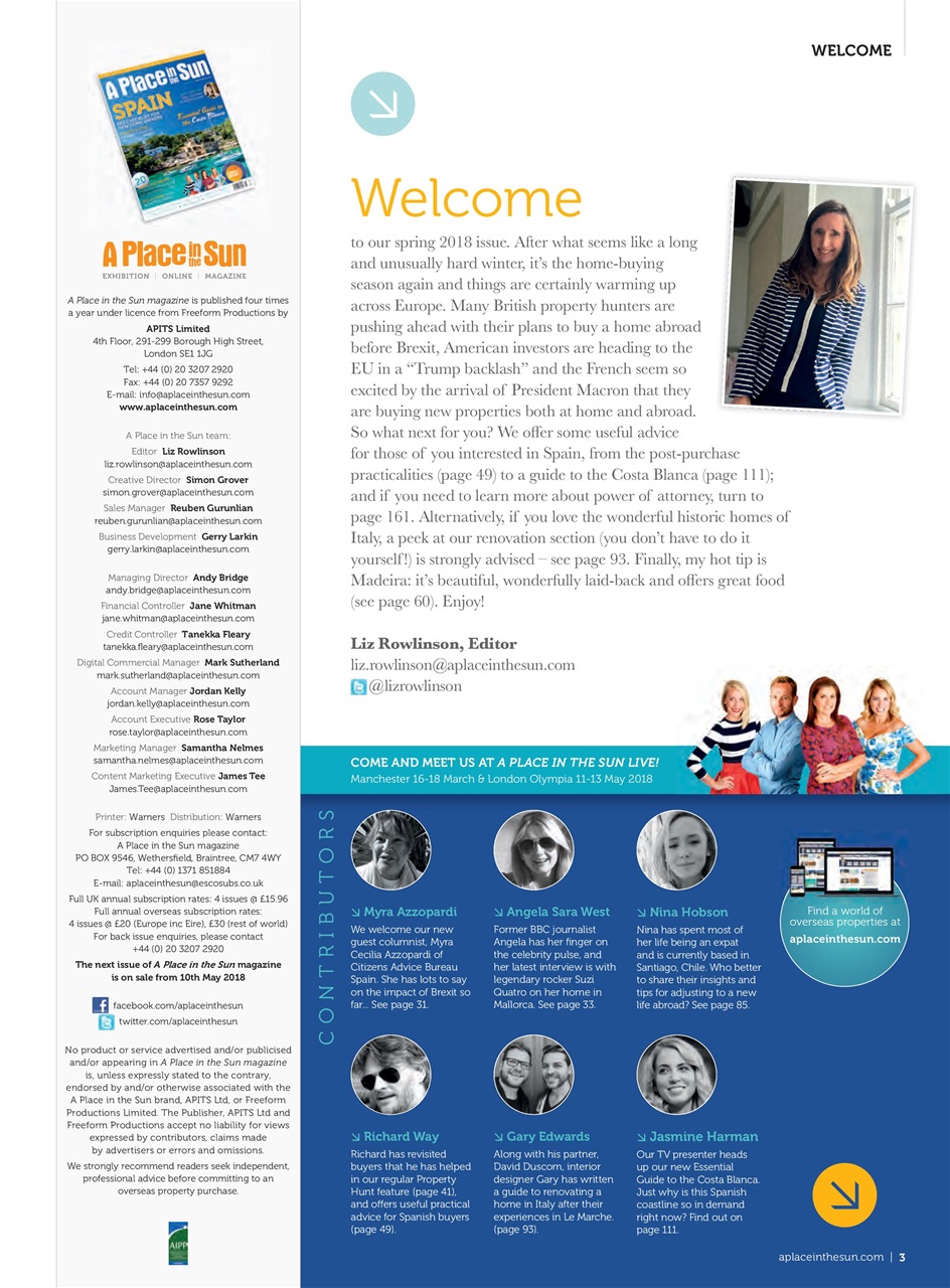 A Place in the Sun Magazine Preview Pages