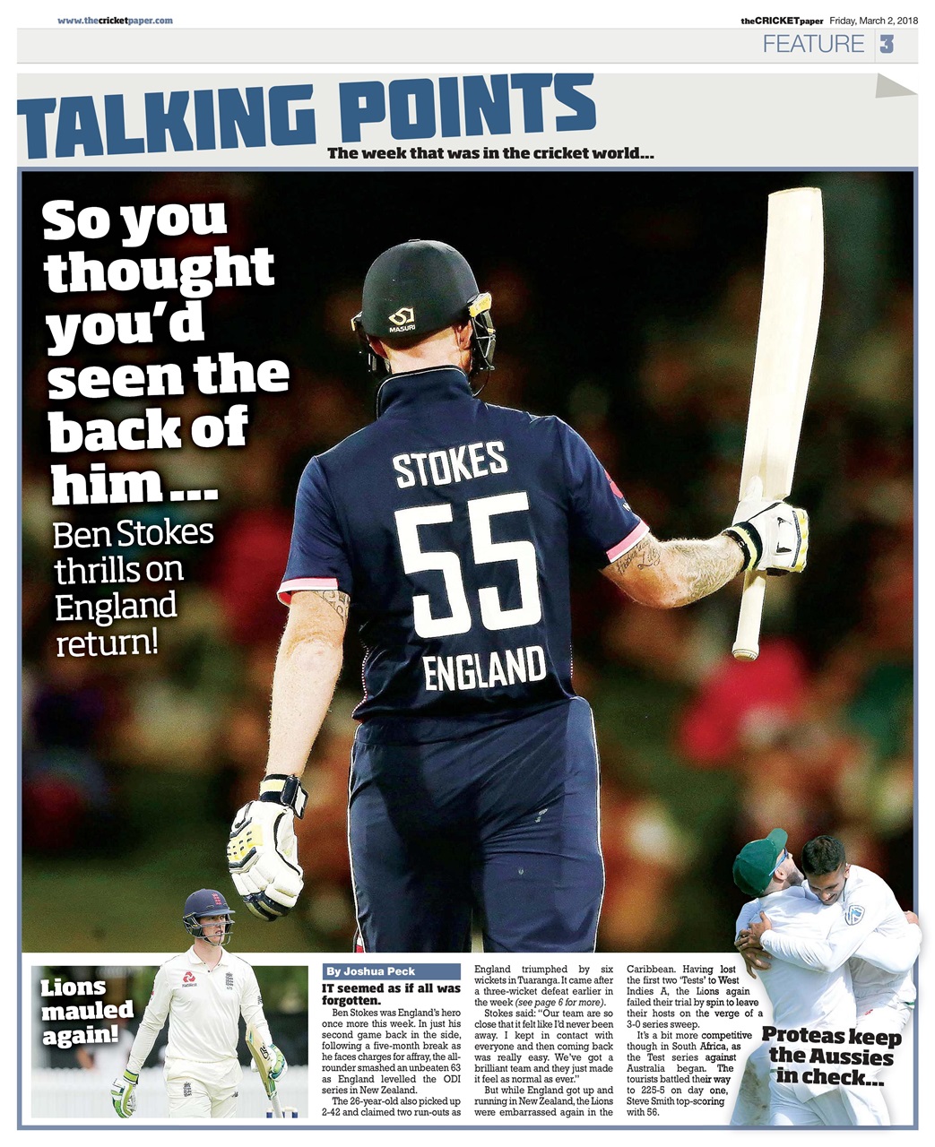 The Cricket Paper Preview Pages