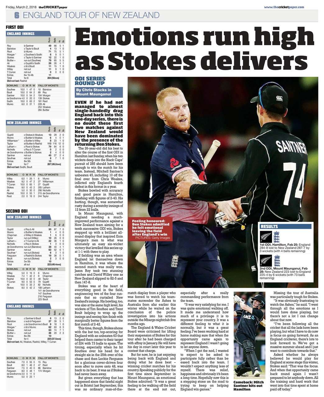 The Cricket Paper Preview Pages