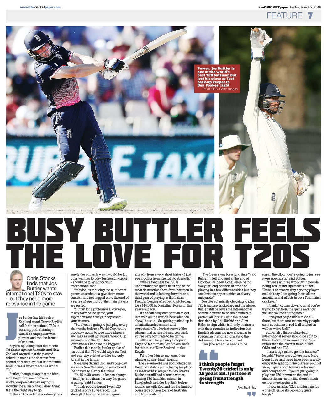 The Cricket Paper Preview Pages