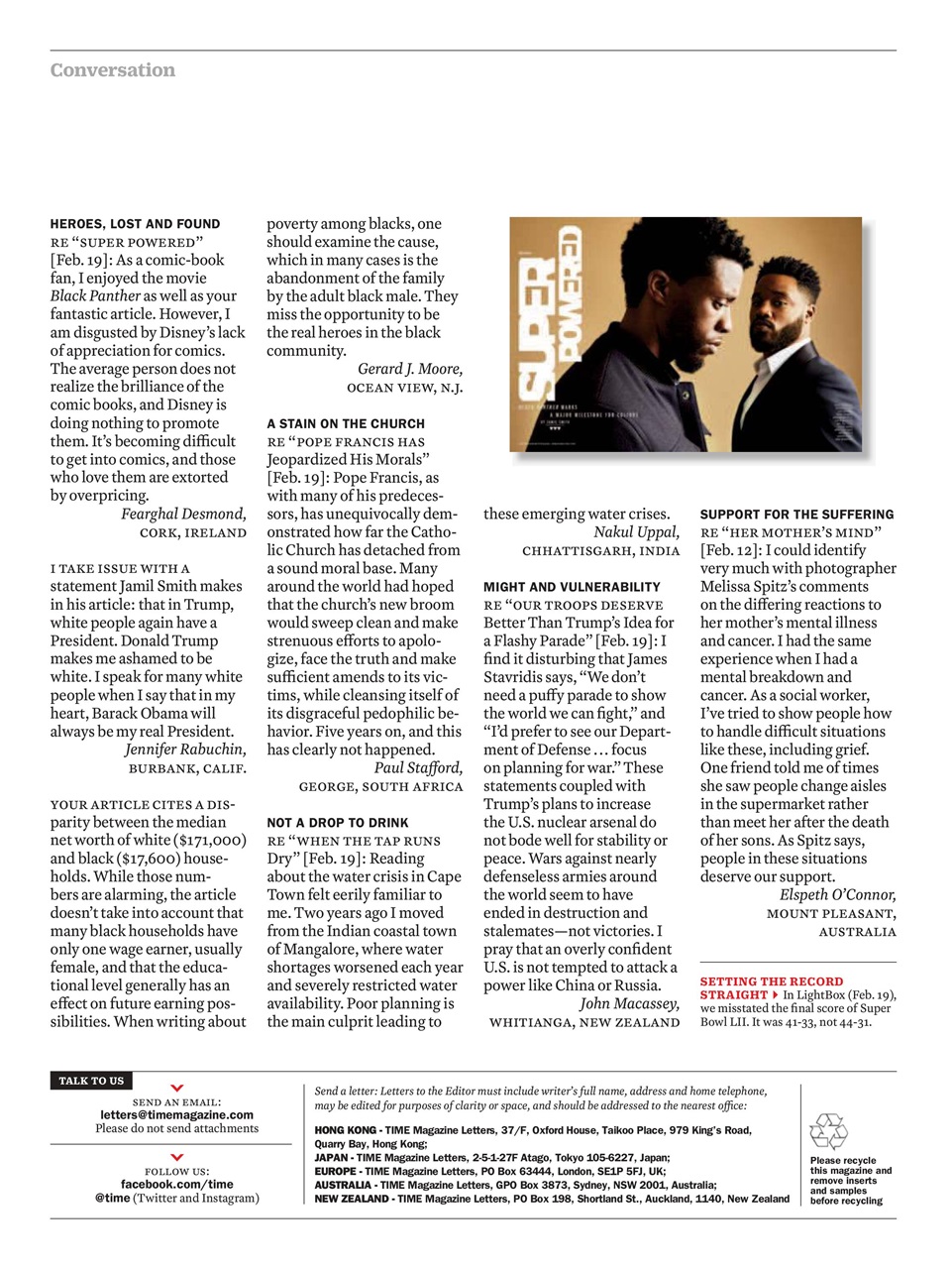 TIME Magazine Europe Preview Pages