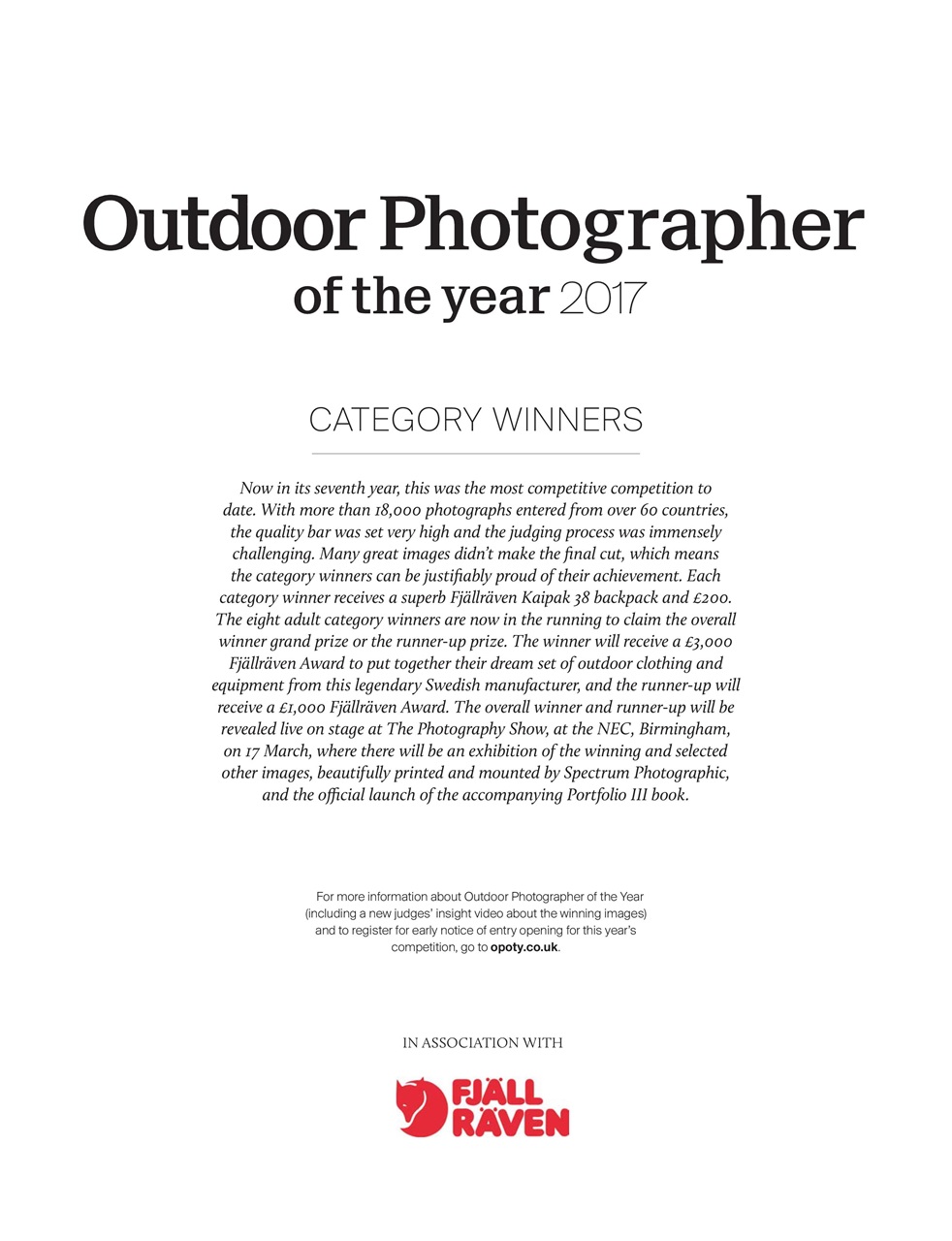Outdoor Photography Preview Pages