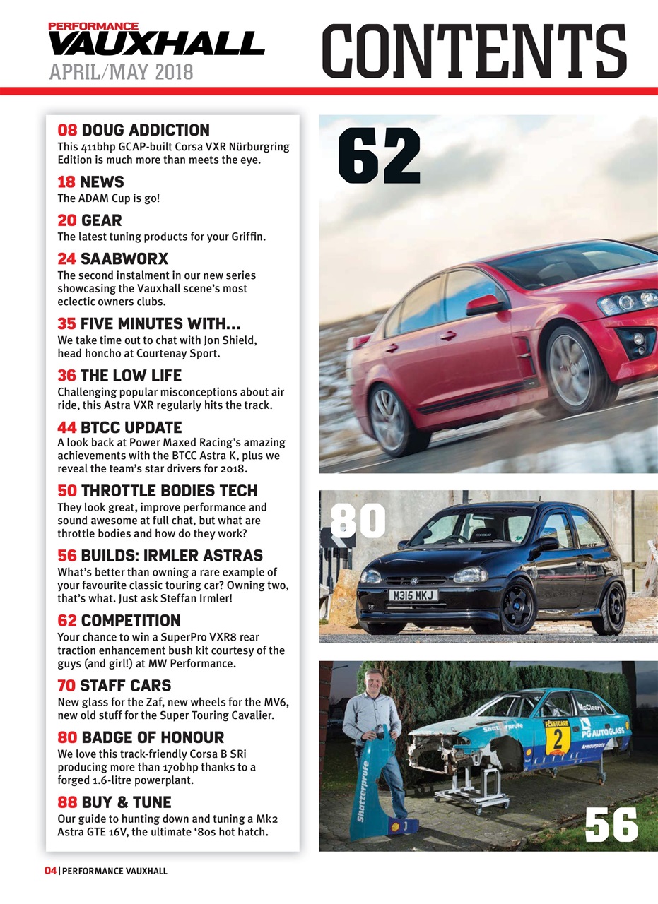 Performance Vauxhall Preview Pages